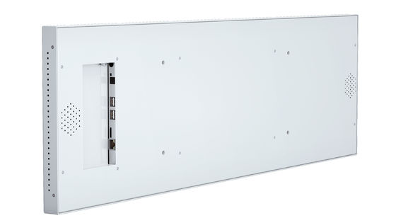 Quiosque Digital com Tela Sensível ao Toque Capacitiva de 37 polegadas com Alta Resolução 3840x1080 e Tela Esticada