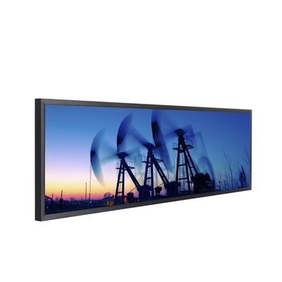 Monitor de tela sensível ao toque de barra interativa com resolução de 3840 X 1080 e brilho de 350 cd/m2
