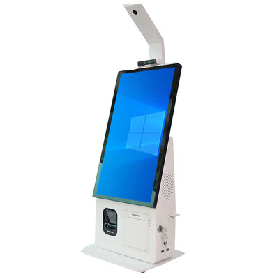 Sistema POS Kiosk All-in-one com Tela Sensível ao Toque Capacitiva, Impressora Térmica de 80mm e Leitor de Cartão NFC para Autoatendimento