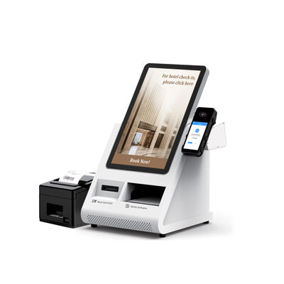 Android POS Self-Check-in Kiosk com Scanner de Passaporte e Dispensador de Cartões para Hotéis