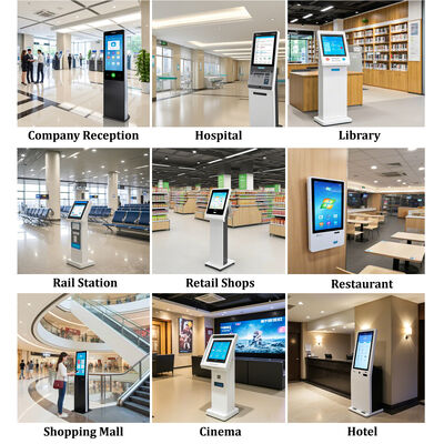 Android POS Self-Check-in Kiosk com Scanner de Passaporte e Dispensador de Cartões para Hotéis