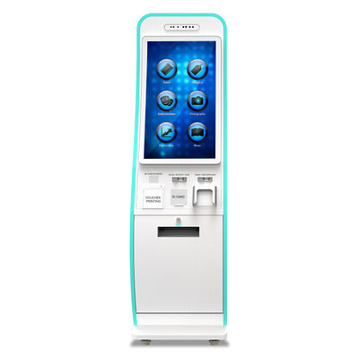 Quiosque de Autoatendimento com Monitor Touch de 21,5/32 Polegadas com Sistema Operacional Android/Windows e Conectividade WiFi/Ethernet/Bluetooth/3G/4G