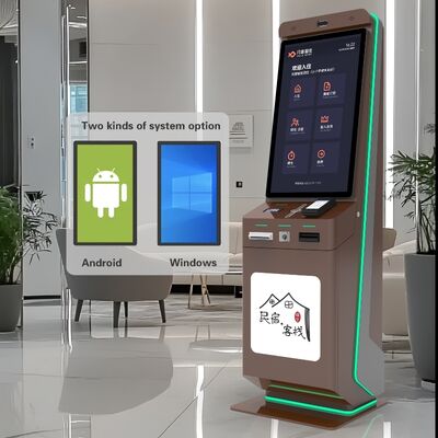 Quiosque autônomo personalizável de piso com resolução 1920X1080 e tela sensível ao toque interativa