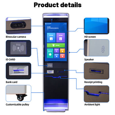 Quiosque de Auto Check-in com Tela Capacitiva de 10 Pontos com Resolução 1920X1080 e Processador Intel Core I5