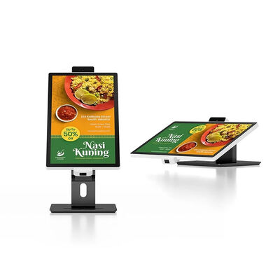 Quiosque de Autoatendimento com Tela Sensível ao Toque de 21,5" com Toque Capacitivo de 10 Pontos e Resolução de 1920x1080 para Restaurantes de Fast Food