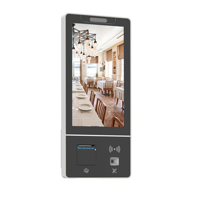 Quiosque de autoatendimento com resolução de 1920x1080 Intel Core I5 e montagem na parede para sistema de encomenda eficiente