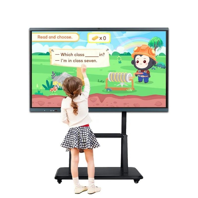 86 polegadas 4K Resolução Tabuleiro Interativo com 20 Pontos de Infravermelho Touch Smart Blackboard para Ensino