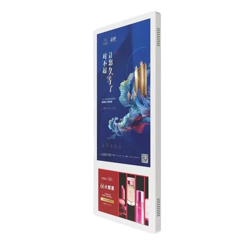 Tela de publicidade para elevador Android de 18,5 polegadas de alto brilho, tela LCD, sinalização digital