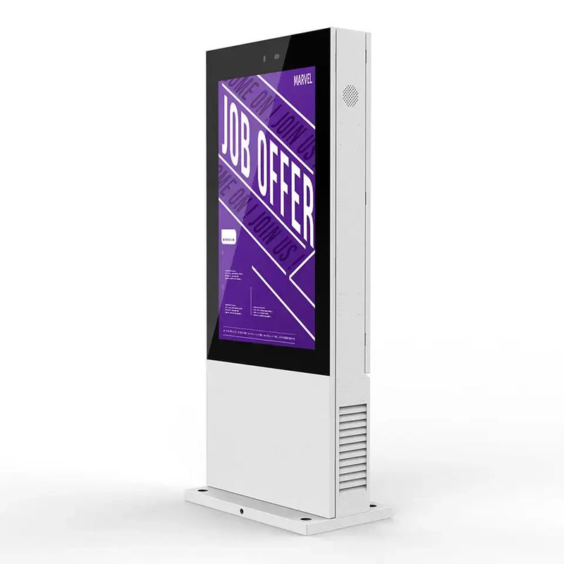 Freestanding Outdoor Advertising Screen Display with High Brightness Wide Operating Temperature Range and Low Power Consumption (Ecrã de publicidade externo autônomo com alto brilho, ampla faixa de temperatura operacional e baixo consumo de energia)