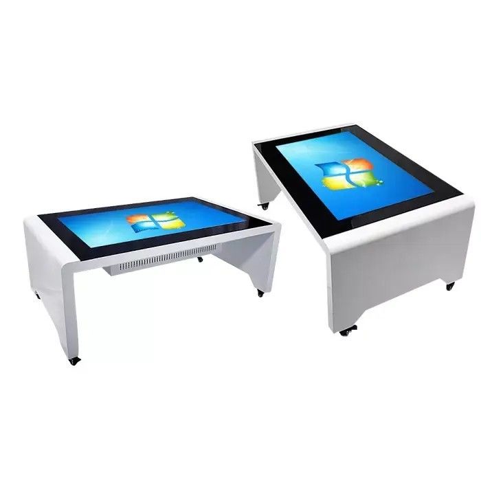55 polegadas Capacitive Interactive Touch Screen Table com 500 cd/m2 Brilho e 10 pontos de toque