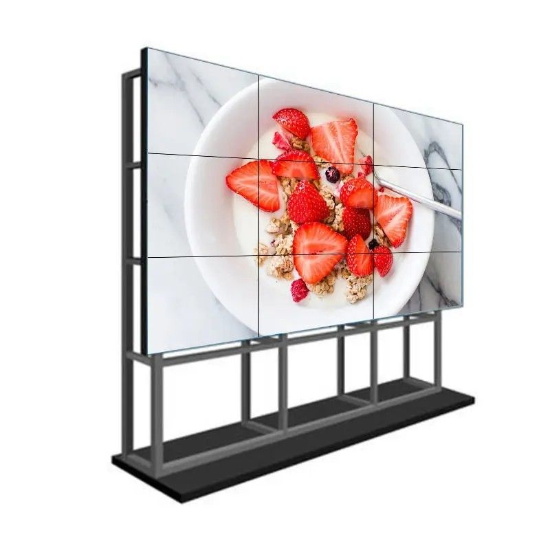 Tela de Emenda LCD de 55 polegadas com Resolução 4K e Display de Borda Estreita para Aplicações de Videowall