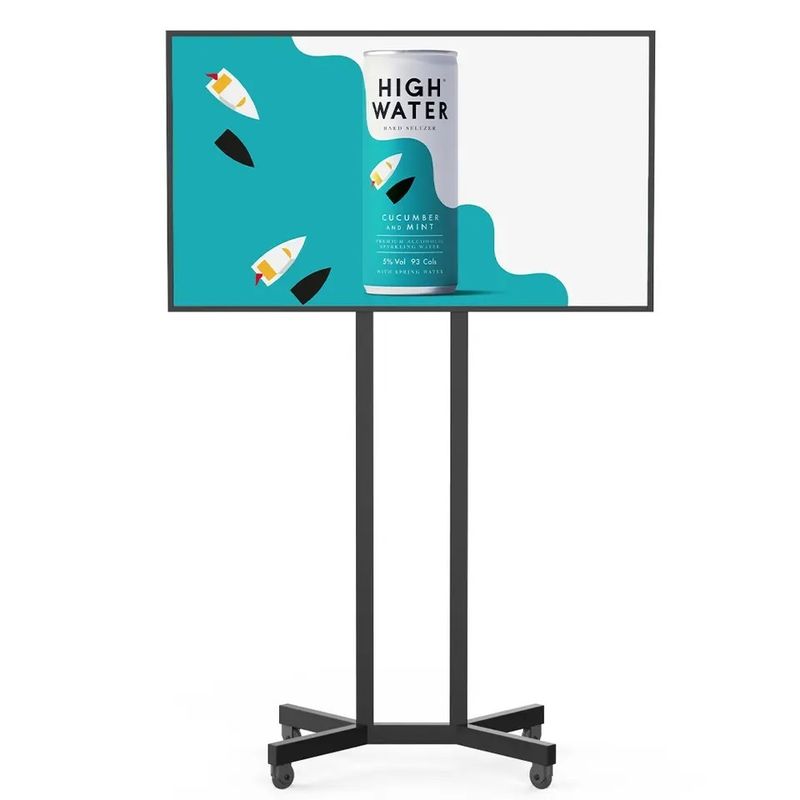 125W Tela de Publicidade LCD de Metal com Resolução 1920x1080 para Sinalização Digital Comercial