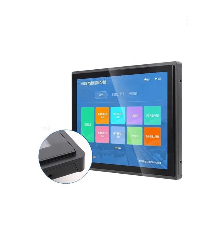 27 polegadas de resistência à água IP65 Frente capacitivo touch screen monitor com 1920 x 1080 resolução