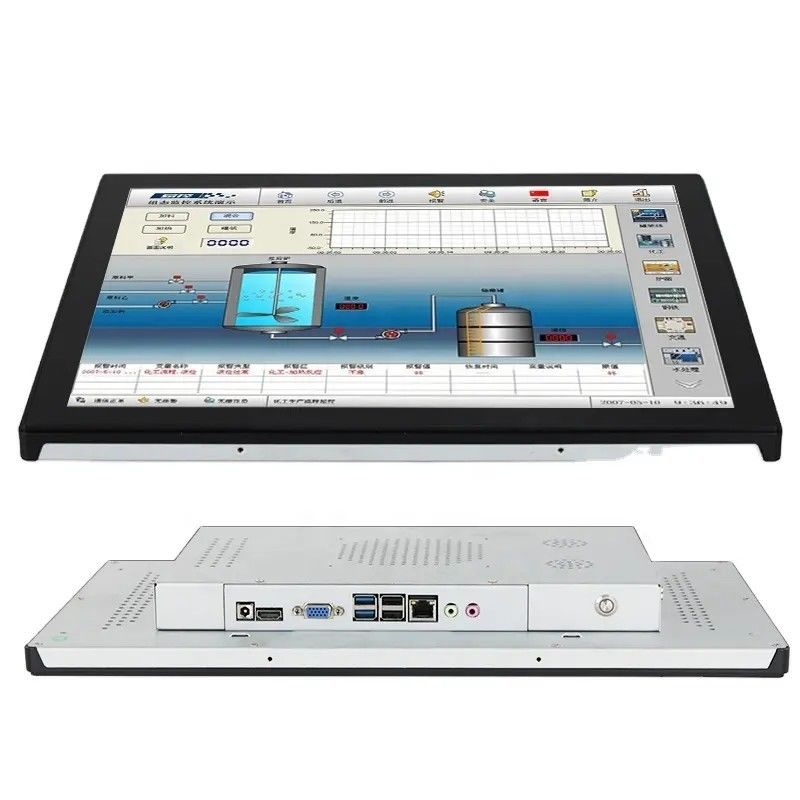 Monitor com Tela Sensível ao Toque IR de 22 polegadas, PC All In One, Display Interativo de Painel Plano à Prova d'Água IP65