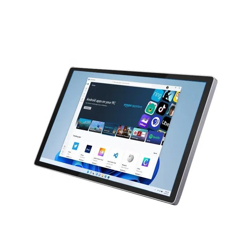 All In One Touch Screen Kiosk Display 21,5 polegadas montado na parede Windows Android OS