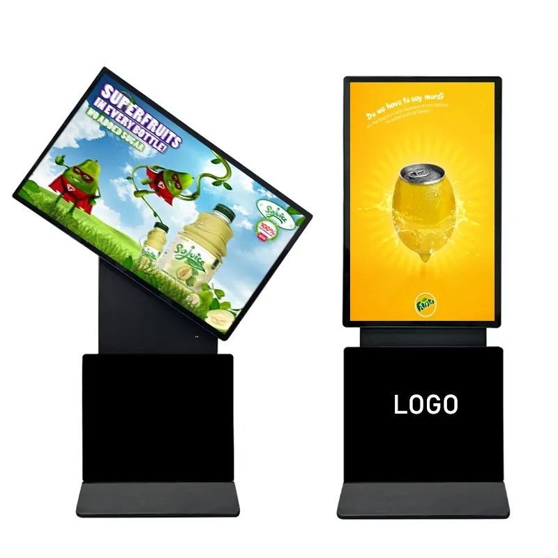 Quiosque Digital de Tela Sensível ao Toque Infravermelho de 43 Polegadas com Display Rotativo de 360 Graus para Publicidade