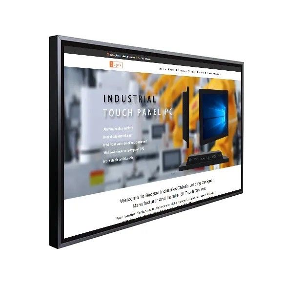 55 polegadas de infravermelho touch screen monitor LCD montado na parede com 10 pontos capacitivo touch