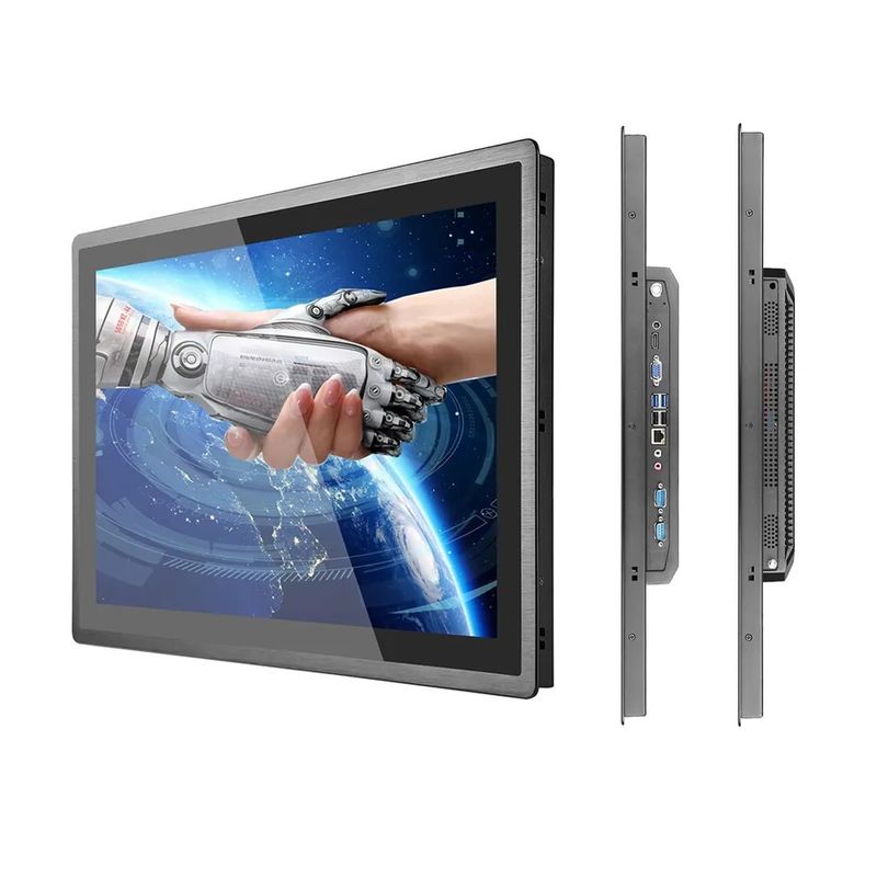 Monitor de tela sensível ao toque à água de 17 polegadas PC todo-em-um com vibração anti-choque e tela de alto brilho