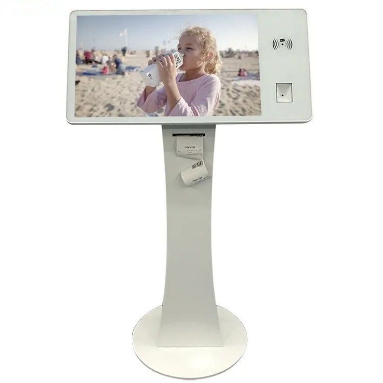 22 polegadas Stand Alone Touch Screen Self-Service Quiosque personalizado com QR Code Scanner