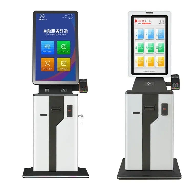 Ecrã de toque Hotel Self Check In Kiosk 32 polegadas Parque de estacionamento Carro Pagamento Kiosk de autoatendimento