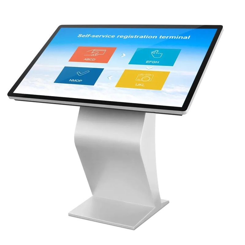 Metal Enclosure Touch Screen Digital Kiosk com resolução 1920x1080 e alto-falantes embutidos