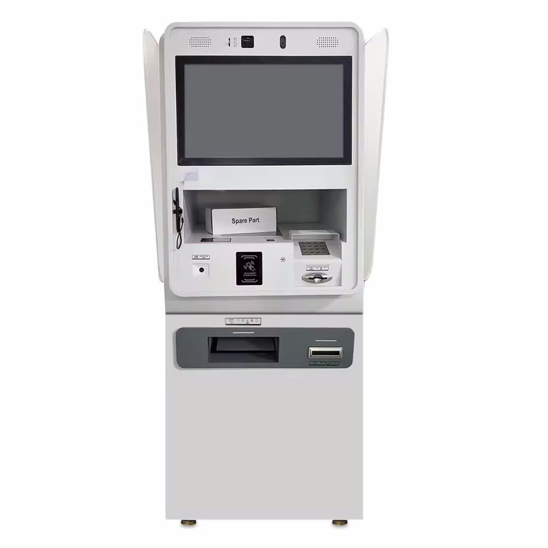 Quiosque de auto-encomenda com reconhecimento facial e scanner 1D/2D para restauração e aeroportos com marca personalizável