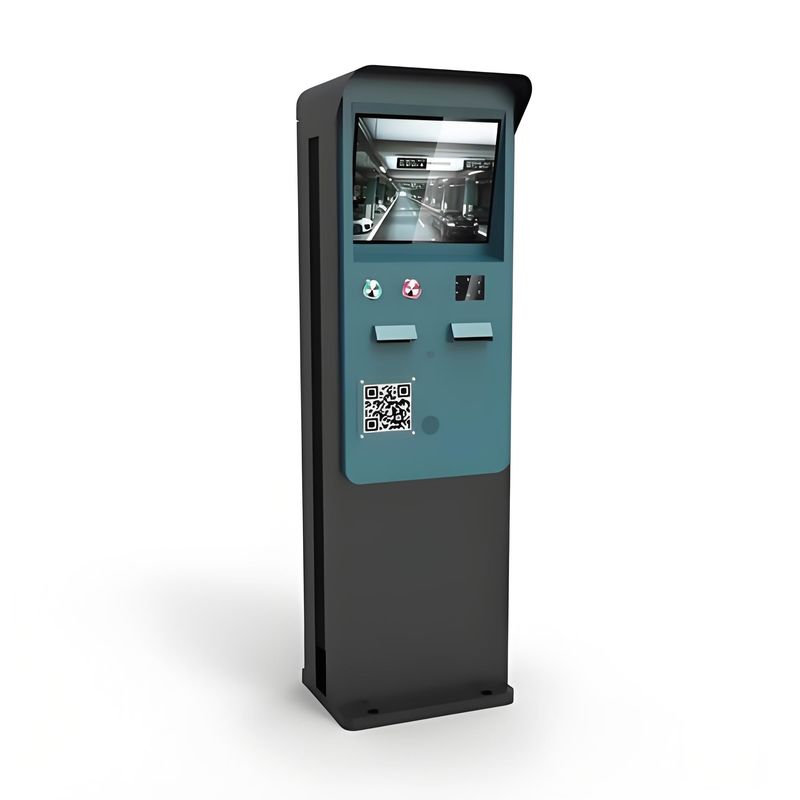 Quiosque de estacionamento com ecrã táctil com opções de pagamento múltiplos de software personalizáveis e baixa manutenção para estações de serviço automatizadas