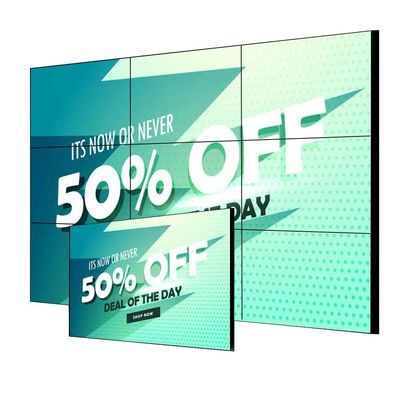 Ultra Narrow Edge UHD LCD Splicing Screen 55 polegadas 3,5 mm Indoor Video Wall Display