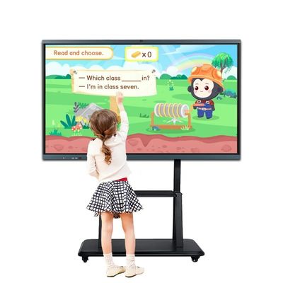 Painel LCD Interativo Platido Portátil de 86 polegadas Smart Blackboard para Ensino